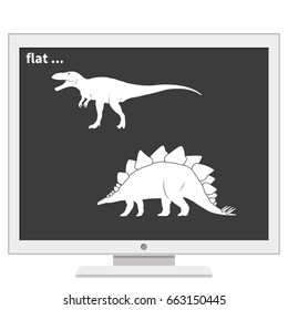 Dinosaur Silhouette icon.