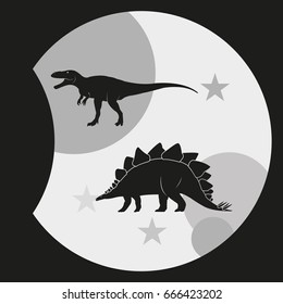 Dinosaur Silhouette icon.