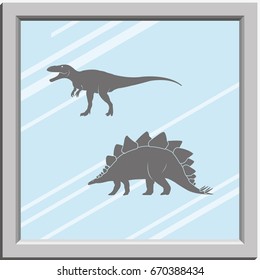 Dinosaur Silhouette icon.
