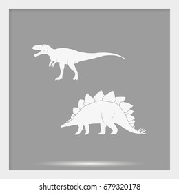 Dinosaur Silhouette icon.