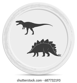 Dinosaur Silhouette icon.