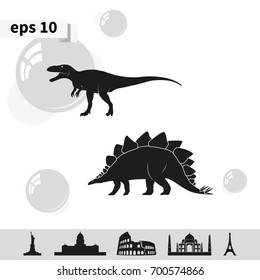 Dinosaur Silhouette icon.