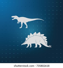 Dinosaur Silhouette icon.