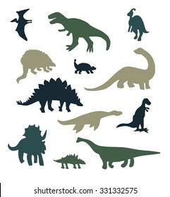 Dinosaur Silhouette Set