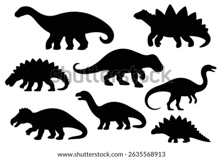 Dinosaur Silhouette T rex vector