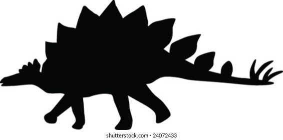 Dinosaur Silhouette Vector Stock Vector (Royalty Free) 24072433 ...