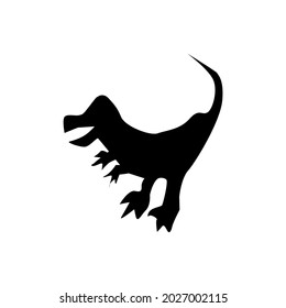 dinosaur silhouette vector illustration perfect for children