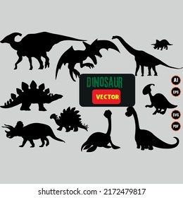 Dinosaur Silhouettes Dinosaur free vector