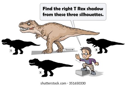 Dinosaur silhouettes game.