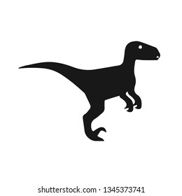 Dinosaur silhouettes. Vector illustration isolated on white background. Dinosaur silhouettes.
