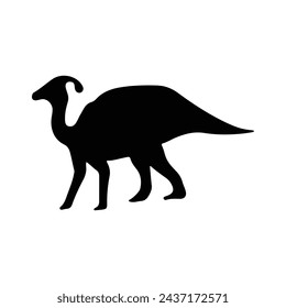 Dinosaur silhouettes vector illustration isolated on white background. Prehistoric animal vector silhouette. Black dinosaur silhouettes for kids. 
