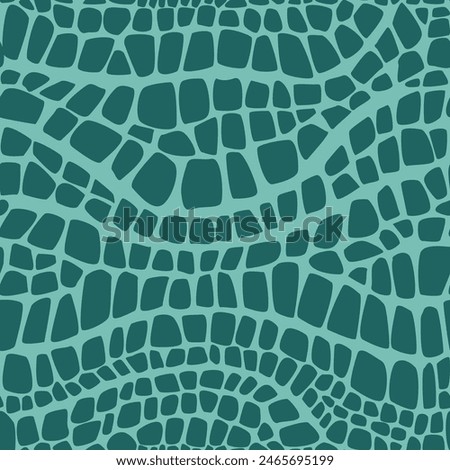 Dinosaur skin green seamless pattern 