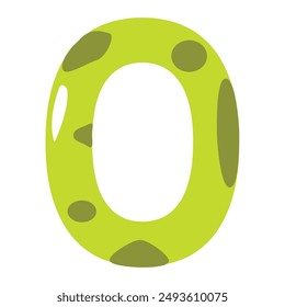 Dinosaur Skin Number Design Clipart 0 to 9 set