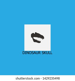 dinosaur skull icon sign signifier vector