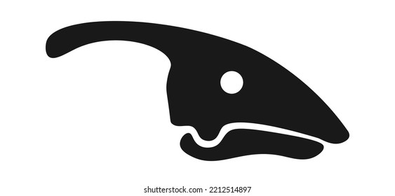 Dinosaur skull Prehistoric Animal. Vector illustration