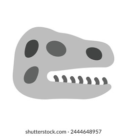 Dinosaur Skull Vector Flat Icon Design