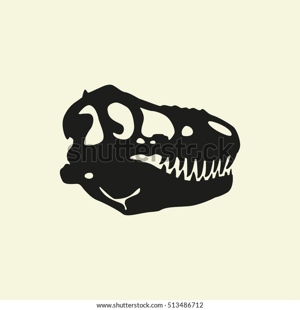 Dinosaur Skull Vector Illustration Stock Vector (Royalty Free ...