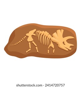 Dinosaur soil mud icon cartoon vector. Layer nature. Old science biology