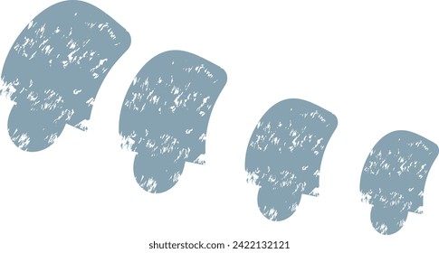 Dinosaur Spine Bone Silhouette Vector Illustration
