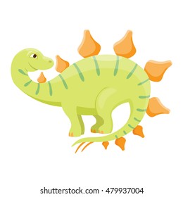 Cartoon Dinosaur Vector Illustration Isolated Stock Vector (Royalty ...