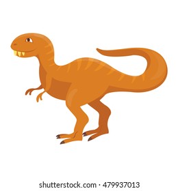 Dinosaur spinosaurus cartoon vector illustration
