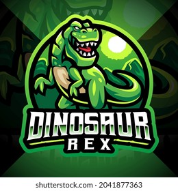 Dinosaur sport mascot logo design