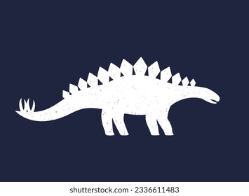 Dinosaurier, Stegosaurus-Vektorgrafik mit Textur