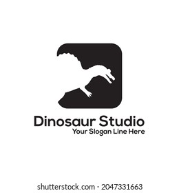 dinosaur studio logo, Dino logo icon designs, Vector dinosaur logo concept