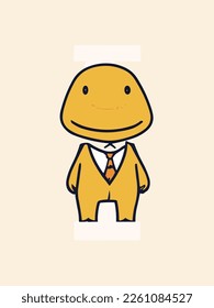dinosaur is in the suit