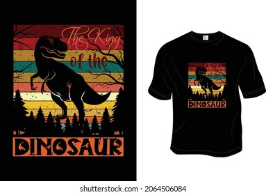 Dinosaur T- rex T- shirt, Unisex, 100% Typography, Vector graphic for t shirt and print design. Greeting card,  Poster, Mug Design.