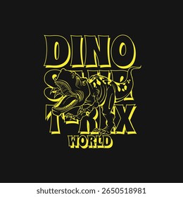 Dinossauro t rex mundo dino ilustração vetor