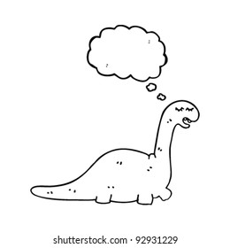 dinosaur with thought bubble