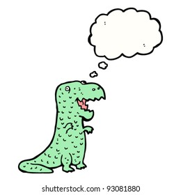 dinosaur with thought bubble