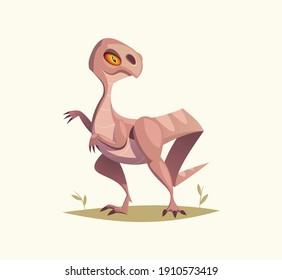 Dinosaur tiranosaurus character vector illustration