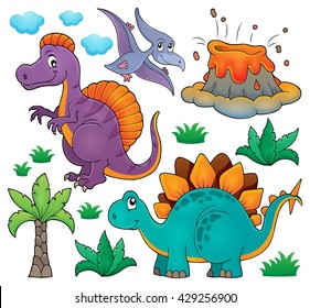 Dinosaur topic set 2 - eps10 vector illustration.