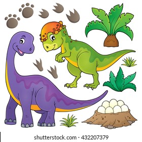 Dinosaur topic set 5 - eps10 vector illustration.