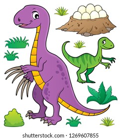 Dinosaur topic set 8 - eps10 vector illustration.