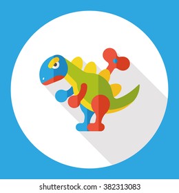 dinosaur toy flat icon