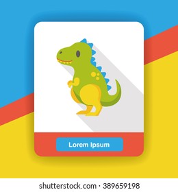 dinosaur toy flat icon