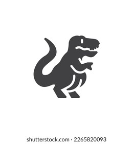 Dinosaur toy vector icon. filled flat sign for mobile concept and web design. Dinosaur glyph icon. Symbol, logo illustration. Vector graphics