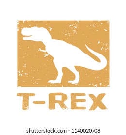 Dinosaur t-rex design. Vector illustration isolated on white background