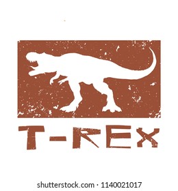 Dinosaur t-rex design. Vector illustration isolated on white background