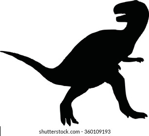 Dinosaur t-rex silhouette