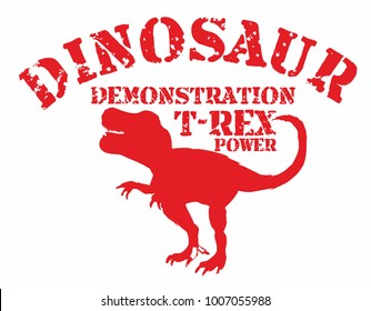 Dinosaur trex  tshirt graphic design vector art