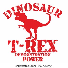 Dinosaur trex  tshirt graphic design vector art