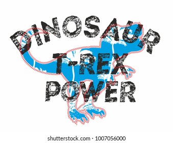 Dinosaur trex  tshirt graphic design vector art