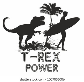 Dinosaur Trex  Tshirt Graphic Design Vector Art