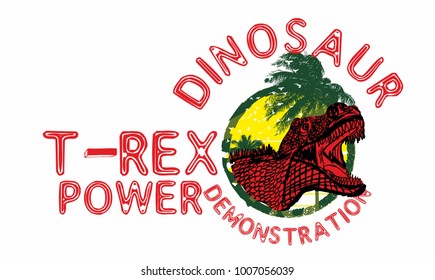 Dinosaur trex  tshirt graphic design vector art