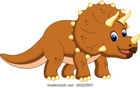 Dinosaur triceratops cartoon