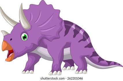 Dinosaur Triceratops cartoon 